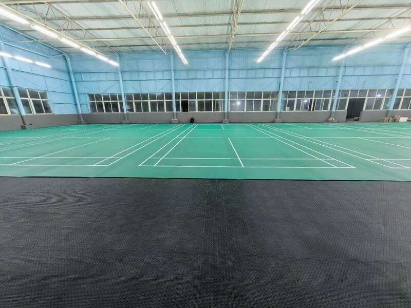badminton flooring shock absorption testing